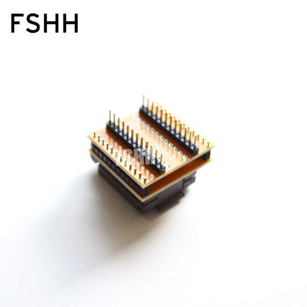 QFN24 to DIP24 Programmer adapter WSON24 UDFN24 MLF24 ic test socket Size=8mmx6mm Pin pitch=0.8mm - Image 3