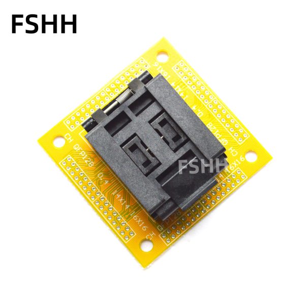 QFP128 test socket TQFP128 FPQ128 LQFP128 IC51-1284-1702 Pitch=0.4mm Adapter/IC SOCKET/IC Test Socket