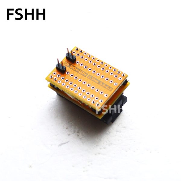 2.54mm Optocouplers test socket Optocouple SMD4 to DIP4 test socket LCCC4C-2 Burn-in Socket Pitch=2.54mm width=3.8mm 6.6mm - Image 3