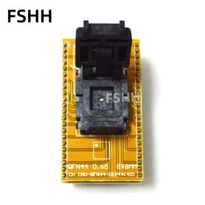 QFN44 test socket WSON44 DFN44 MLF44 IC test socket Pitch=0.65mm Size=8x8mm 44QN65F18080 44QN65S18080 QFN-44BT-0.65-01