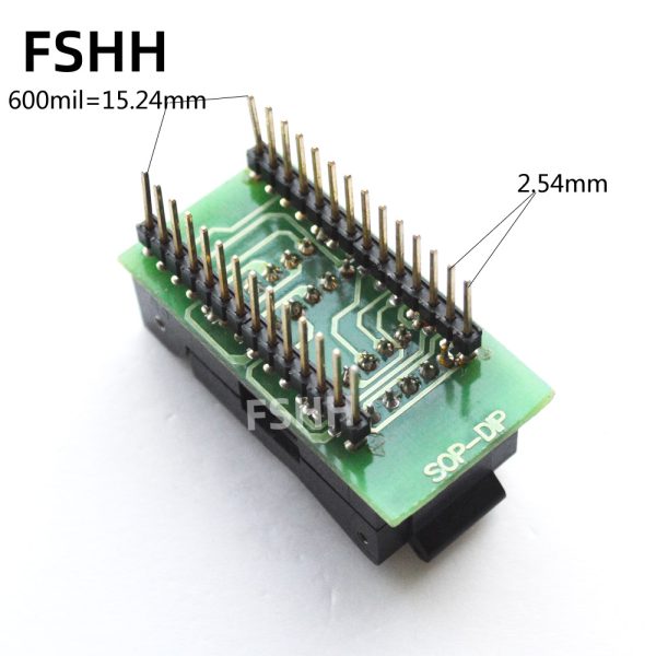 300mil SOP28 to DIP28 Programmer adapter 228-7396 test socket  SOP28 FP28 ic socket - Image 3