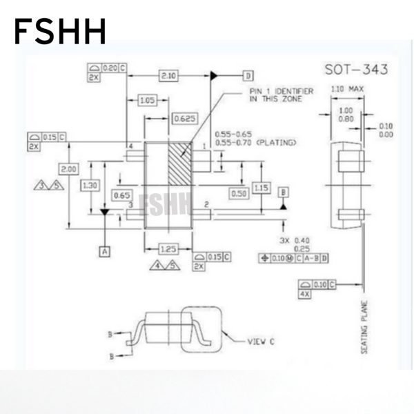 Clamshell sot343 socket SOT-343 to DIP4 Programmer adapter sot343 with pcb test socket - Image 4