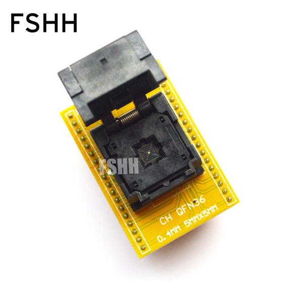 QFN36 to DIP36 Programmer adapter QFN36-DIP36 IC test socket WSON36 DFN36 MLF36 0.4mm Size=5x5mm
