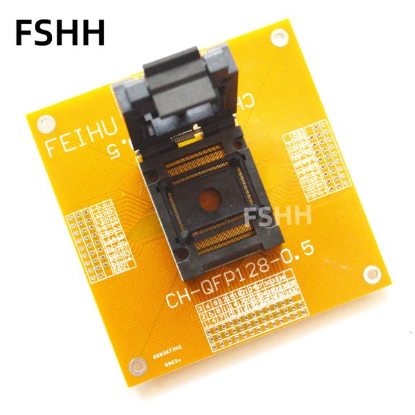 FPQ-128-0.5-03 Test Socket TQFP128 QFP128 LQFP128 FPQ128 IC Socket Pitch=0.5mm - Image 2