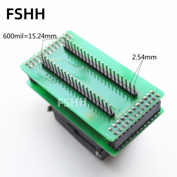 OAT-44QF-1010 Adapter QFP44 to DIP40 test socket OA80F7708-44QF Programmer adapter - Image 3