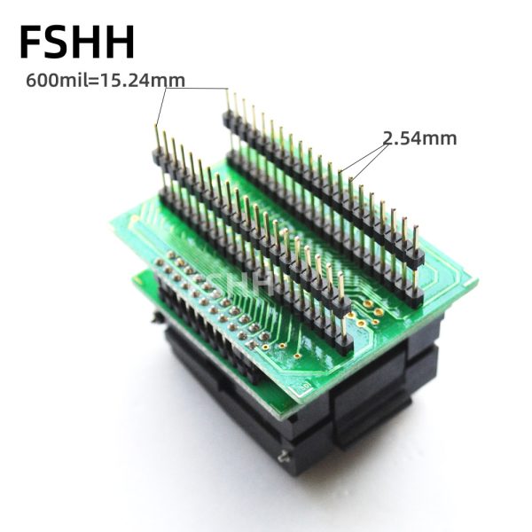 Clamshell CNV-QFP-MPU51 Programmer adapter QFP44 to DIP40 test socket 0.8mm - Image 2