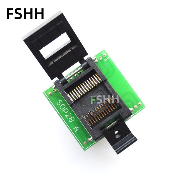 IC51-0282-334-1 test socket SOP28 to DIP28 Programmer adapter SOP28 FP28 ic socket 300mil 1.27mm - Image 2