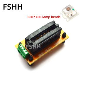 0807 LED lamp bead test socket 0807 test fixture LED diode test fixture test socket with PCB online monitoring