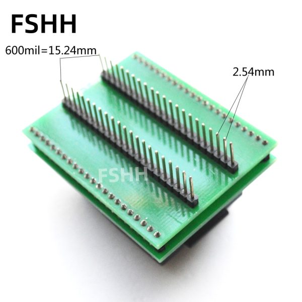 SDP-QFP44-44 Programmer adapter Clamshell QFP44 to DIP44 adapter QFP44 TQFP44 LQFP44 test socket 0.8mm - Image 3