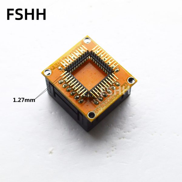 1pcs PLCC44 to PLCC44 test socket PLCC44 socket Program debugging test seat 1.27mm to 1.27mm socket - Image 2