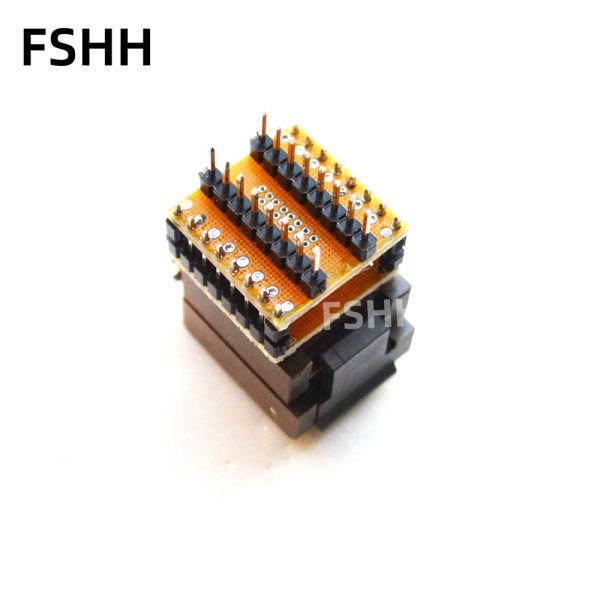 150mil FP16-1.27-05 test socket Clamshell SOP16 to DIP16 socket adapter Pitch=1.27mm Width=6.9mm - Image 3