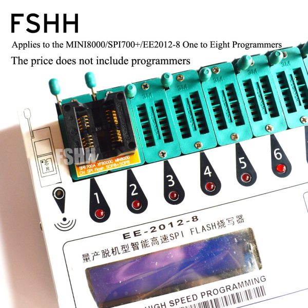 208mil SOP8 Suitable for SPI-FLASH Programmer Adapter 25xx eeprom flash Adapter (Two placement/four rows of pins)