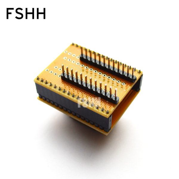 QFN24 to DIP24 DFN24 WSON24 MLF24 programmer adapter ic test socket QFN24 4mmX4mm 0.5mm 24QN50S14040-B socket - Image 3