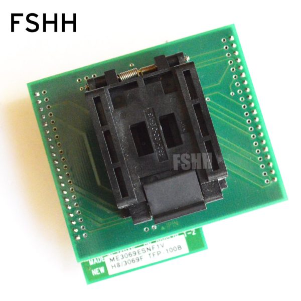 ME3069ESNF1V adapter H8-3069F-TFP-100B programmer test socket FPQ-100-0.5-13 TQFP100 to DIP40 IC test socket - Image 2