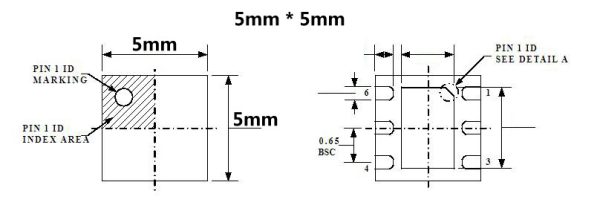 QFN6 WSON6 DFN6 MLF6 IC Test Socket Pitch=0.65mm Size=5x5mm - Image 4