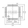 IS0013-TQ48 programmer adapter IS0013-TQ48-01 test socket TQFP48 LQFP48 QFP48 test socket - Image 4
