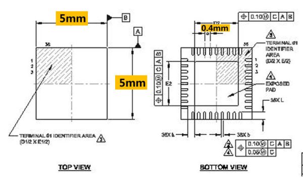 QFN36 to DIP36 Programmer adapter QFN36-DIP36 IC test socket WSON36 DFN36 MLF36 0.4mm Size=5x5mm - Image 4