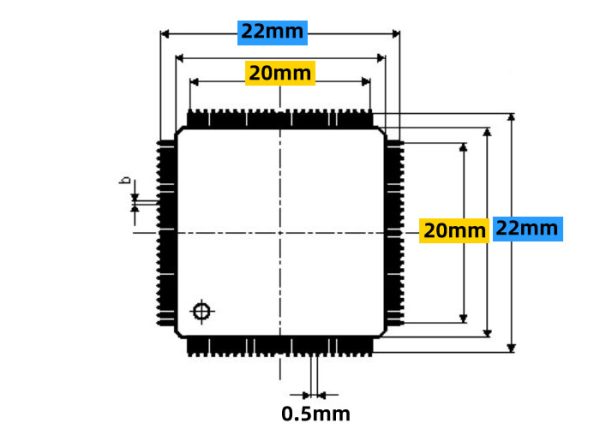Clamshell QFP144 LQFP144 TQFP144 SU-H8S2505-TQ144 Programmer Adapter for LP Programmer IC51-1444-1345 socket - Image 4