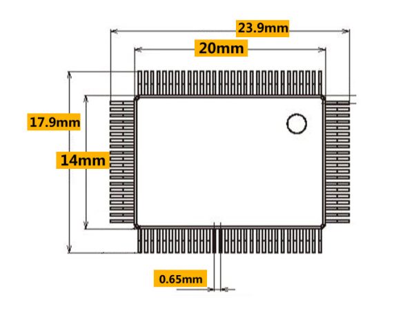 BM11172 Programmer adapter PM-RTC005-366A adapter IC51-1004-814-1 QFP100 TQFP100 test socket - Image 4