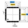 QFP-100-0.5-01 test socket Clamshell TQFP100 LQFP100 PQFP100 socket Pitch=0.5mm - Image 4