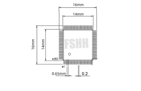 Flip QFP80 Test Socke QFP11T080-005 Adapter 0.5mm 14x14mm 16x16mm - Image 4