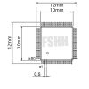 QFP64 TQFP64 ic test socket IC201-0644-003 socket Pitch=0.5mm Size=10x10mm 12x12mm - Image 3