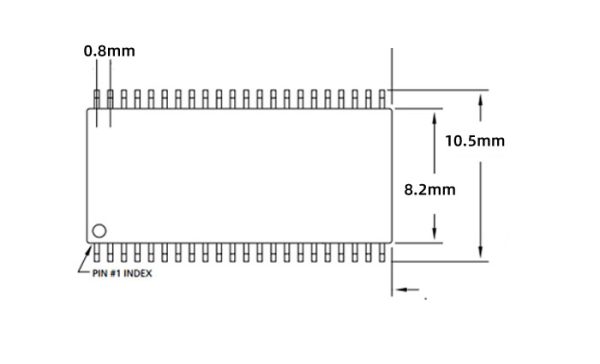 SOP11T044-001 test socket HSOP44 ic socket Pitch=0.8mm - Image 4