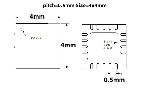QFN20 to DIP20 adapter 4x4mm 0.5mm QFN20 WSON20 DFN20 MLF20 test socket QFN20 Programmer adapter - Image 4