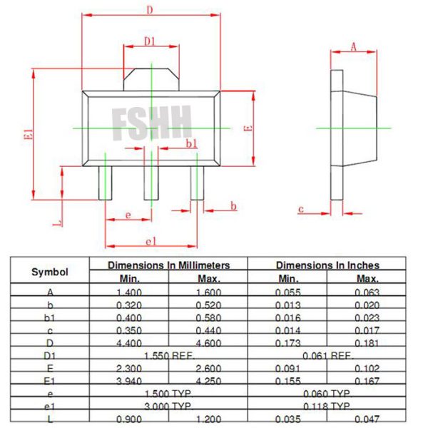 SOT-89-6L test socket SOT89-6L socket Aging test socket SOT89 With PCB with wiring terminals socket - Image 4