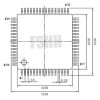Press QFP64 LQFP64 TQFP64 IC test socket With terminal board Pitch=0.5 Size=10x10mm 12x12mm - Image 3