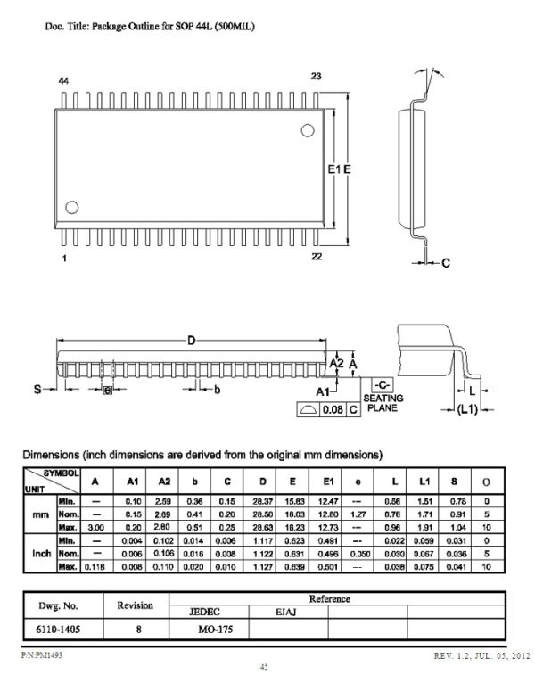 OTS-44-1.27-03 SOP44 to DIP44 programmer adapter PSOP44/SOP44/SOIC44 test socket WL-PSOP44-U1 SDP-UNIV-44PS programmer adapter - Image 4