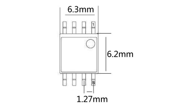 FP-1.27-8-2 IC Test Socket/FP-1.27-8 FP8 SOP8 SOIC8 SO8 Burn-in Socket/IC Socket(Two placement/Flip test seat) - Image 4