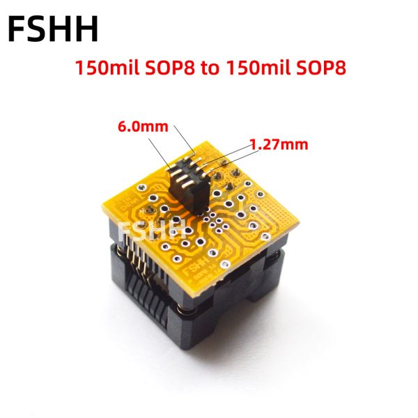 SOP to SOP8 test socket 150mil/208mil SOP8 to SOP8 adapter Solder-free online test Pitch 1.27mm to 1.27mm - Image 3