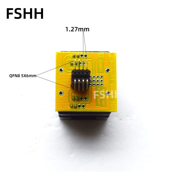 5*6mm 6*8mm WSON8 to SOP8 test socket DFN8 QFN8 MLF8 test socket Pitch=1.27mm(6x8mm QFN8 to 208mil SOP8) - Image 4