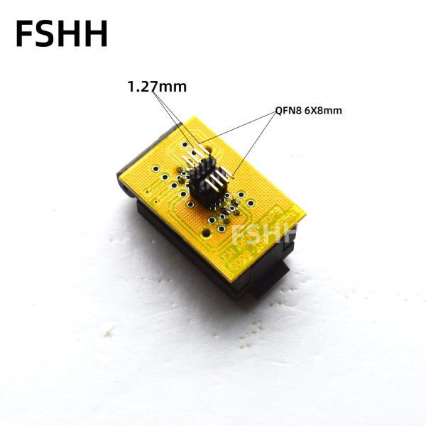 5*6mm 6*8mm WSON8 to SOP8 test socket DFN8 QFN8 MLF8 test socket Pitch=1.27mm(6x8mm QFN8 to 208mil SOP8) - Image 5
