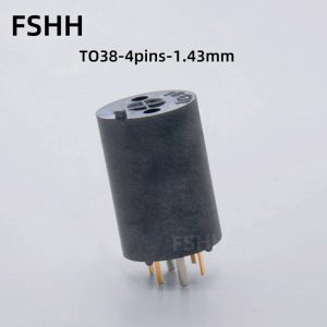 TO38 4pin 1.43mm pitch Crystal transistor test socket laser diode socket