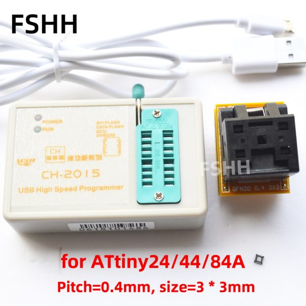 CH2015 programmer + AVR ATtiny13a tiny 24 tiny25 tiny26 tiny44 tiny45 tiny84a tiny85 chip adapter - Image 7
