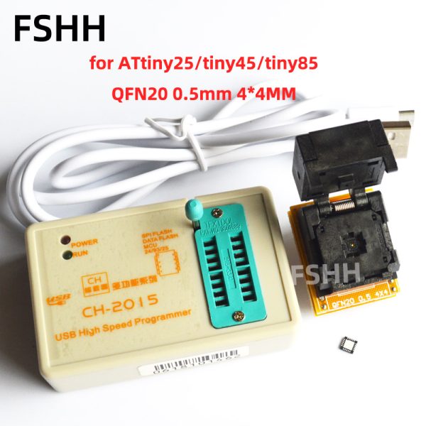 CH2015 programmer + AVR ATtiny13a tiny 24 tiny25 tiny26 tiny44 tiny45 tiny84a tiny85 chip adapter - Image 5