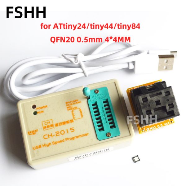 CH2015 programmer + AVR ATtiny13a tiny 24 tiny25 tiny26 tiny44 tiny45 tiny84a tiny85 chip adapter - Image 6