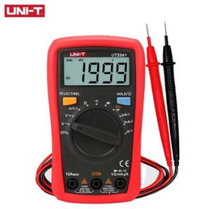 UNI-T Palm Size Multimeter Resistance Measure LCD AC DC 2mF Capacitance NCV Tester Backlight UT33A+ /UT33B+ /UT33C+ /UT33D+
