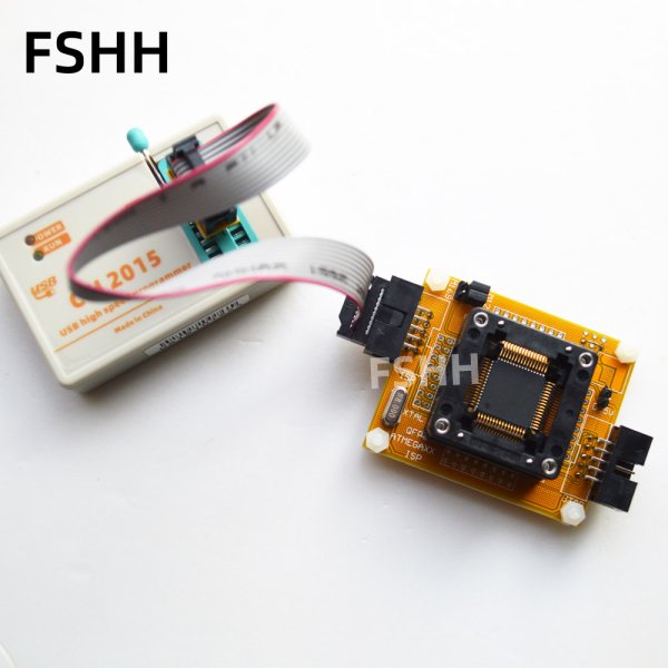 CH2015 Intelligent High Speed USB Programmer+QFP64 adapter for mega64 mega128 AVR Chip - Image 2
