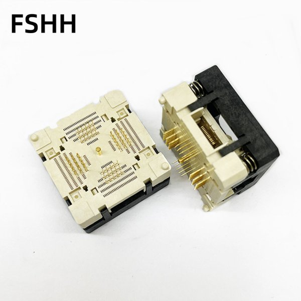 QFN60 test socket DFN60 MLF60 WSON60 Adapter 7x7mm 8x8mm 0.4mm pitch 790-61060-101T - Image 2