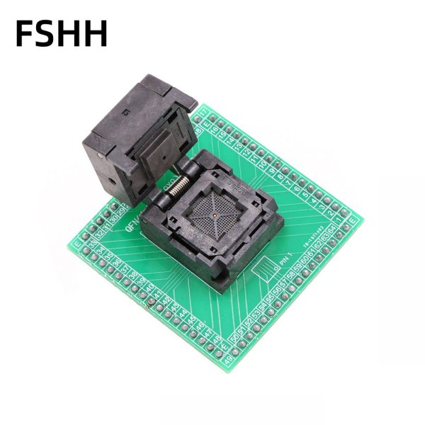 Clamshell QFN64 IC test socket WSON64 DFN64 MLF64 programmer Adapter 9x9mm 0.5mm pitch