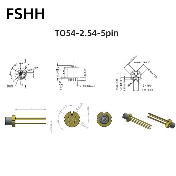 TO54 4pin 2.54mm pitch Crystal transistor test socket laser diode socket - Image 3