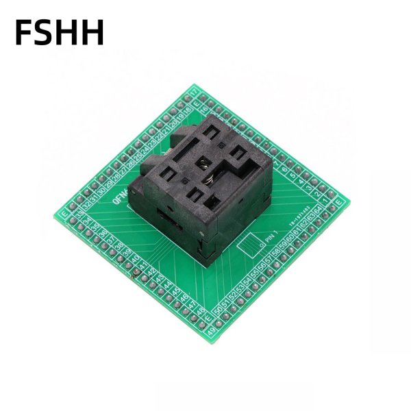 Clamshell QFN64 IC test socket WSON64 DFN64 MLF64 programmer Adapter 9x9mm 0.5mm pitch - Image 2