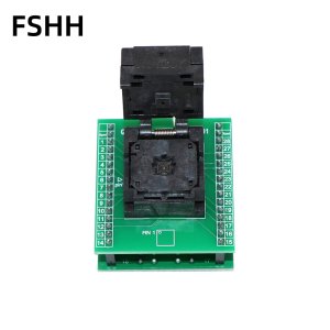 Clamshell QFN28 IC test socket WSON28 DFN28 MLF28 programmer Adapter 4x4mm 0.4mm pitch