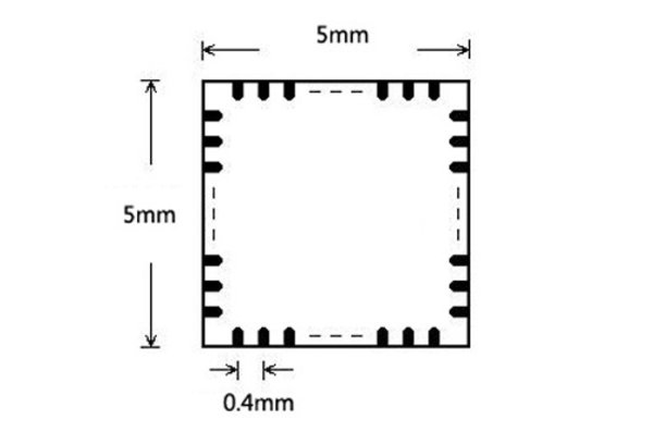 QFN40 test socket DFN40 MLF40 WSON40 Adapter 5x5mm 0.4mm pitch - Image 3