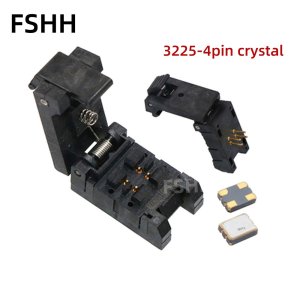 3225 crystal test aging socket 3225-4pin SMT Crystal oscillator test socket 3.2*2.5mm