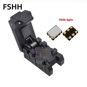 7050 crystal test aging socket 7050-6pin SMT Crystal oscillator test socket 7.0*5.0mm