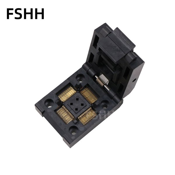Clamshell CQFP68 IC test socket QFP68 programmer Adapter 12.6x12.6mm 15.3x15.3mm 0.635mm pitch - Image 3
